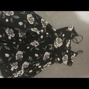 Black floral dress